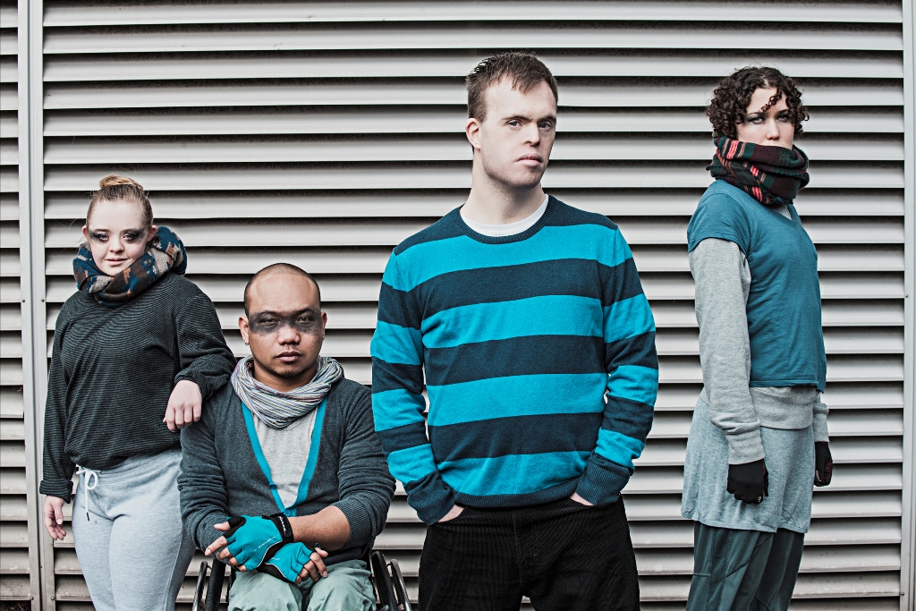 Chris Pavia and some of the cast of The Awakening, staring moodily into the camera.