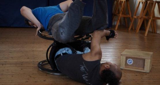 Nadenh and Christian rehearsing a duet.