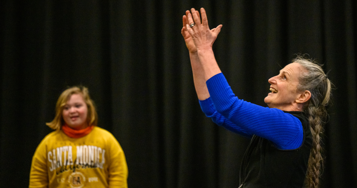 Nicky Norton during a dance workshop. 