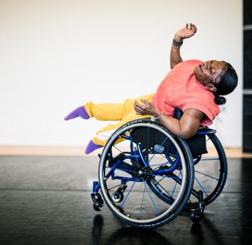 Dancer Mo in the studio